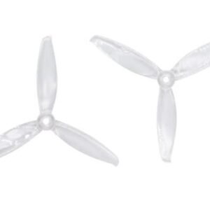 Set of 4 Gemfan 5144 5inch tri-blade/3 blade Propeller compatible 2207 2208 2306 Brushless motor for FPV RC Drone props CLEAR GRAY