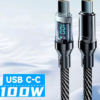 100W LED Digital Display USB Type C Cable in Pakistan