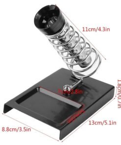 Soldering Iron Holder Soldering Iron Stand Spring Holders Support Station Iron Stand Black Base Metal Heavy Duty Black Base Removable Base