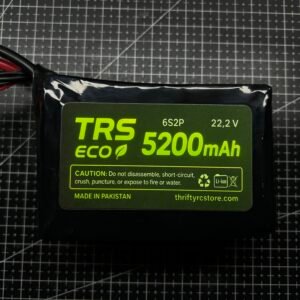 TRS Eco Series Li-Ion Battery Pack 5200mAh 6S 22.2V XT60/XT90 – Long Range FPV Drone Battery